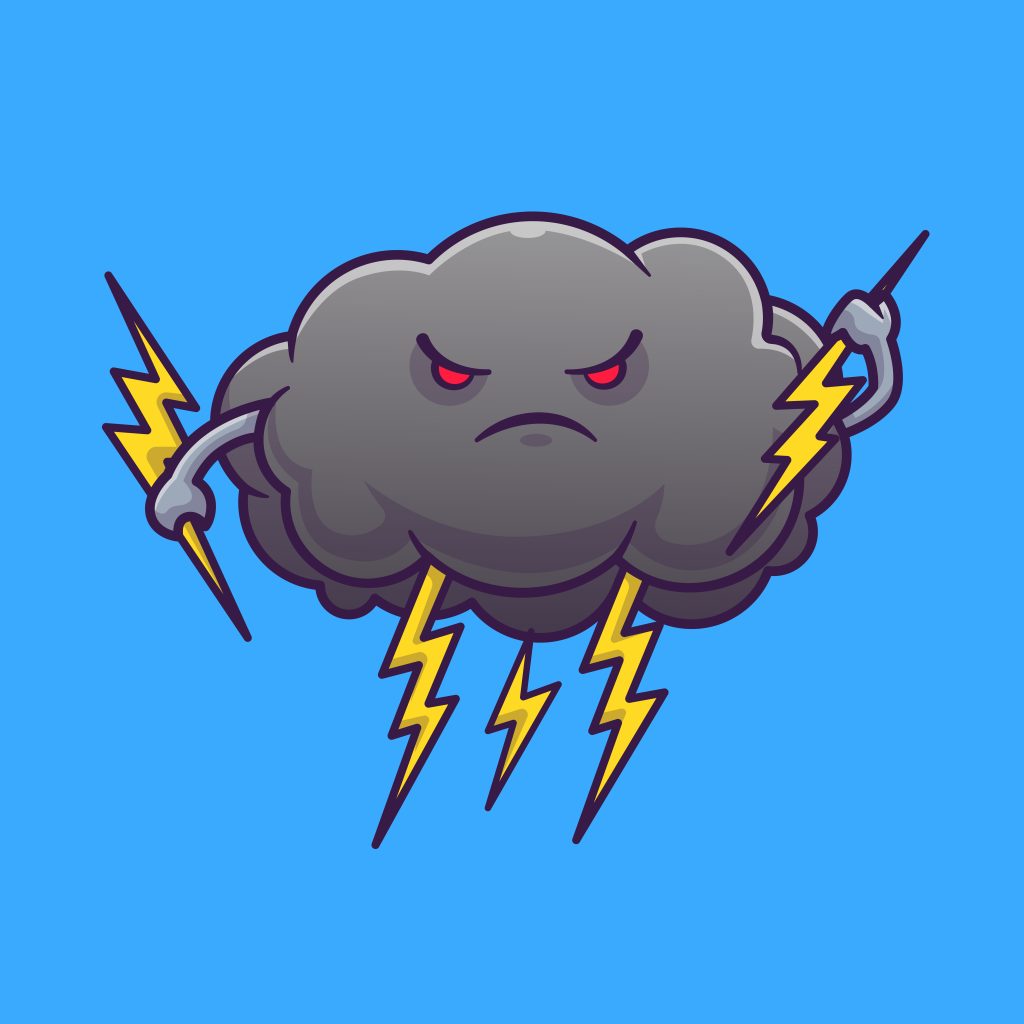 Stormy = overwhelm, anxiety, anger